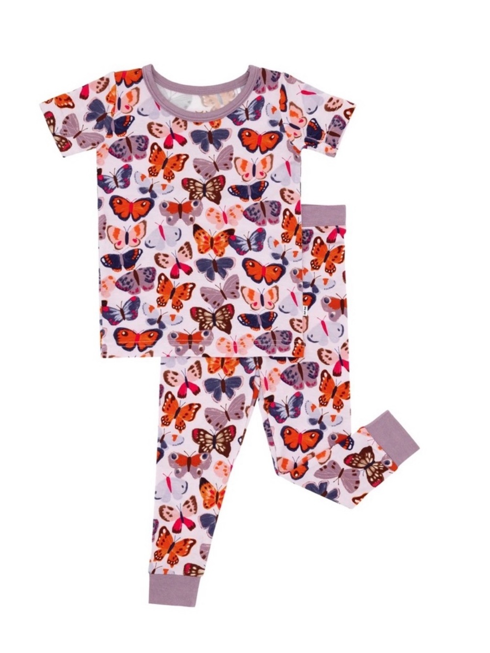 Little Sleepies Butterfly Kisses Two Piece Pajama Set size 4